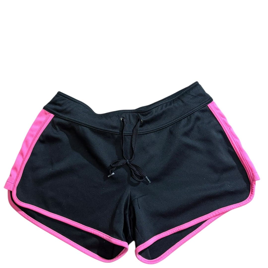 Danskin Now Women’s Athletic Running Shorts Black Pink Trim Size Small - Image 1