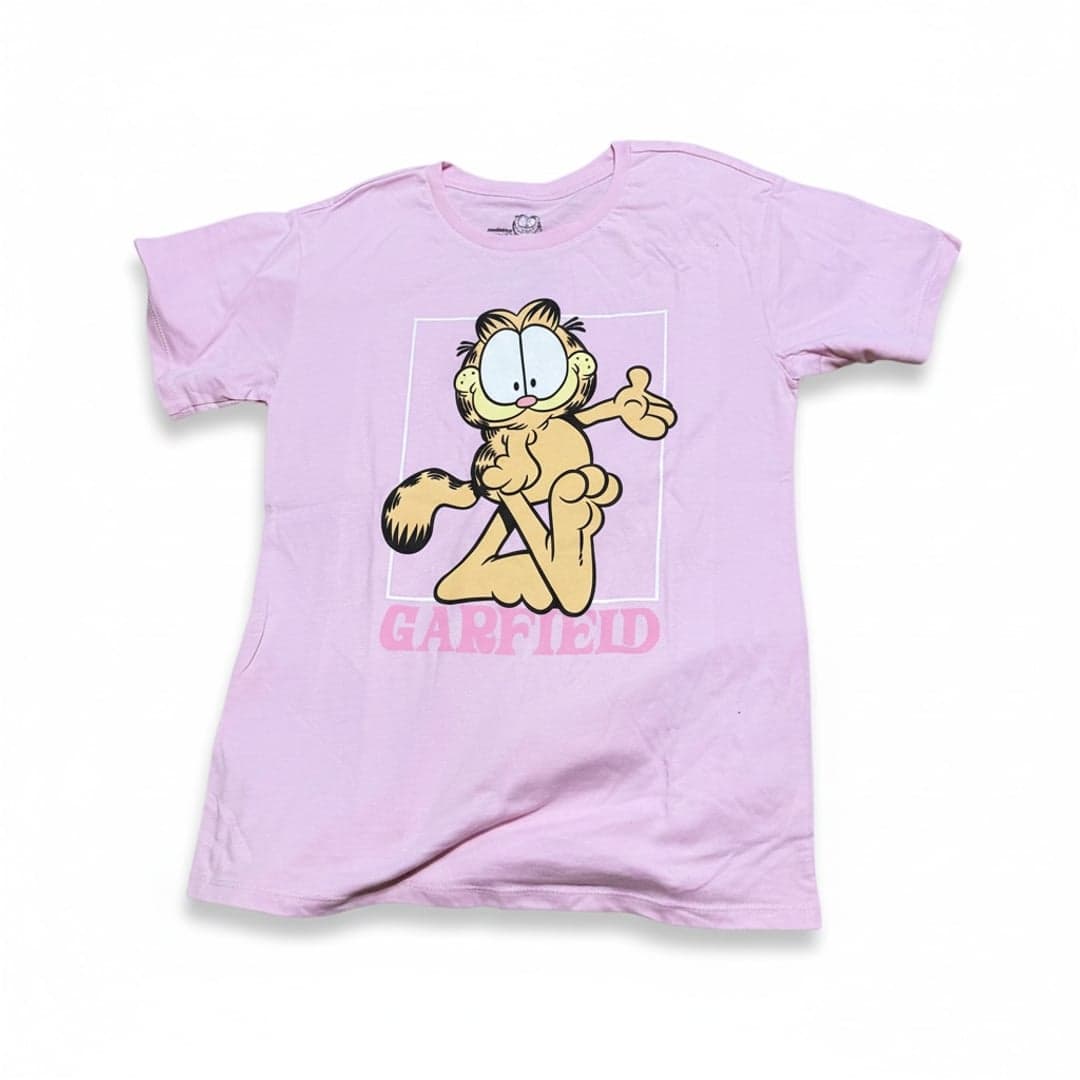 Garfield Square Crew Neck Short Sleeve Graphic T-Shirt - Image 1