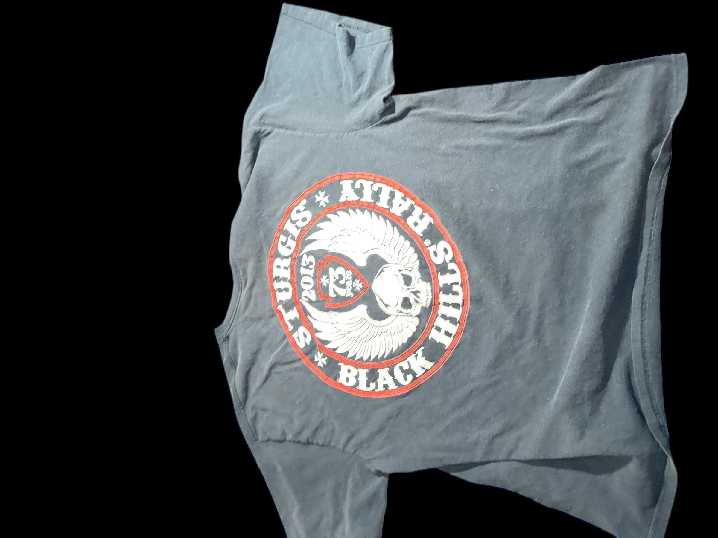 Sturgis Rally Black Hills Rally 2013 Skull Wings Biker T-Shirt XXL - Image 1