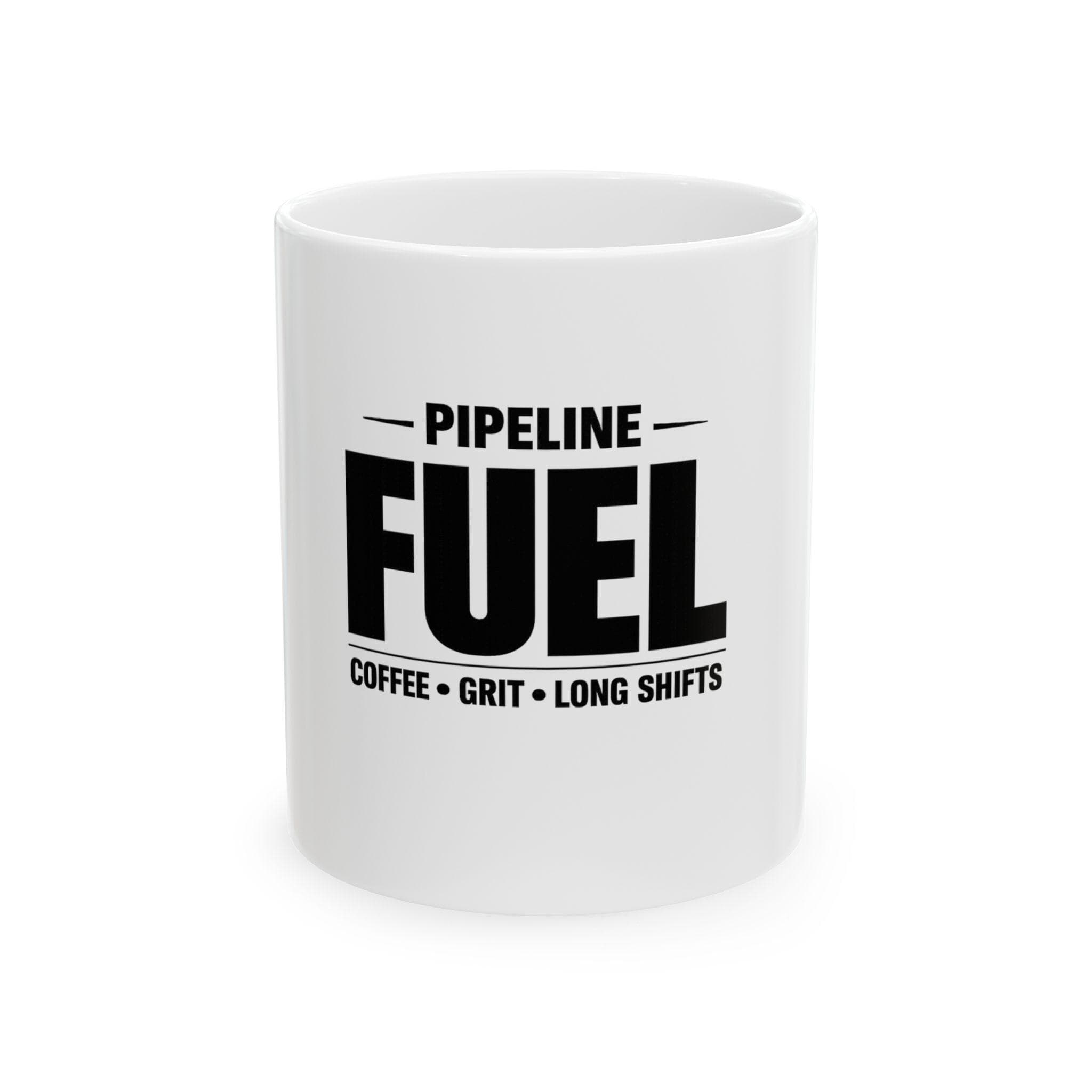 Pipeline Fuel Mug | Coffee Grit Long Shifts Ceramic Mug - Image 1