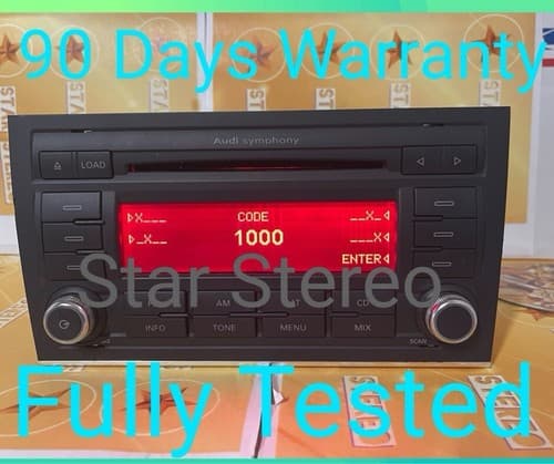 2006-2008 Audi A4 Audio Radio Receiver 8E0-035-195-Ac AU101AU - Image 1