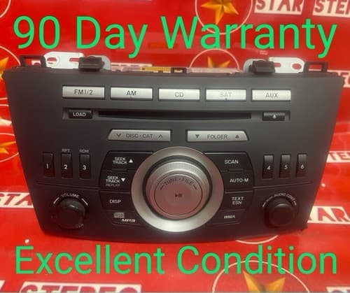2010-2010 Mazda 3 RADIO STEREO AM/FM MP3 CD player BBM2 66 AR0A OEM SAT MA106U - Image 1