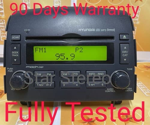 2008 Hyundai Sonata Radio OEM AM FM mp3 CD Satellite Capabilities 96180-0A600FZ - Image 1