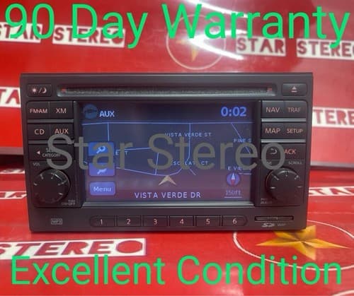 Nissan JUKE CUBE Navigation Radio CD Player AUX USB XM Rockford Fosgate NI210U - Image 1