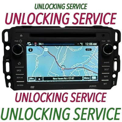 Unlocking Service GM AM FM CD DVD Navigation Radio UN102 - Image 1