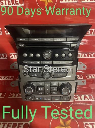 2013 2014 2015 Honda Pilot OEM Gracenote SAT XM radio CD & Climate Control HO137 - Image 1