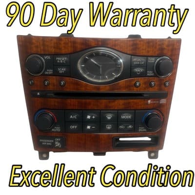 REAR TEMPERATURE CONTROLS Infiniti EX35 G35 G37 07 08 09 25810JK60A NI140AU - Image 1