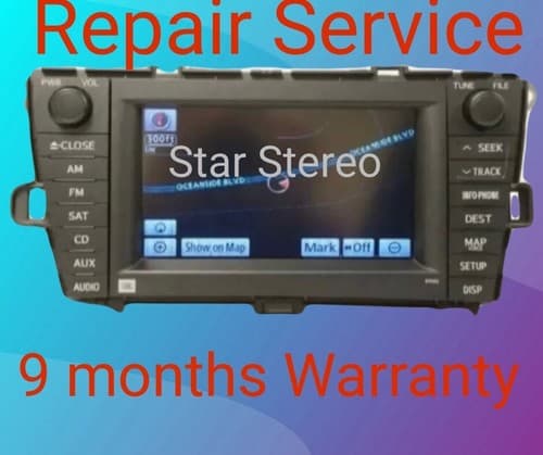 REPAIR SERVICE ONLY Toyota Tundra Sequoia Navigation GPS CD Player DVD Drive - Image 1