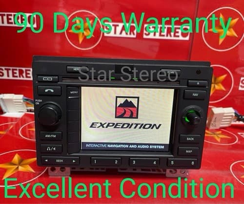 03-6 FORD EXPEDITION RADIO CD OEM WORKING 4L1T18K931AB 4L1T-18K931-AB FO162U - Image 1