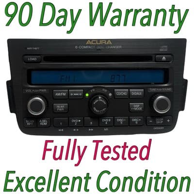 2005 2006 ACURA MDX Radio 6 CD AM FM XM Satellite Receiver 39100-S3V-A540 AC152U - Image 1