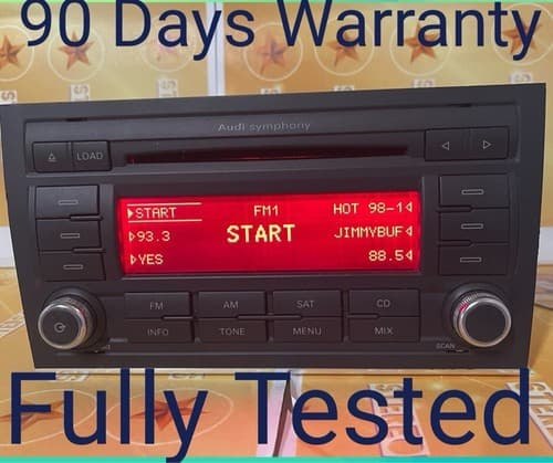 2006-2008 Audi A4 Audio Radio Receiver 8E0-035-195-Ac AU101U - Image 1