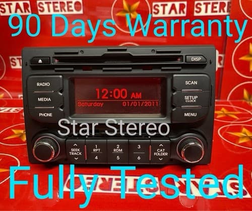 2012-2015 Kia Rio AM FM Radio Bluetooth CD MP3 Player 96170-1W950CA KI141U - Image 1