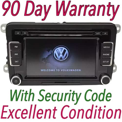 09- 13 VW Jetta Passat Golf RCD-510 Touch Screen 6 CD Radio 1k0 035 180AC VW112E - Image 1