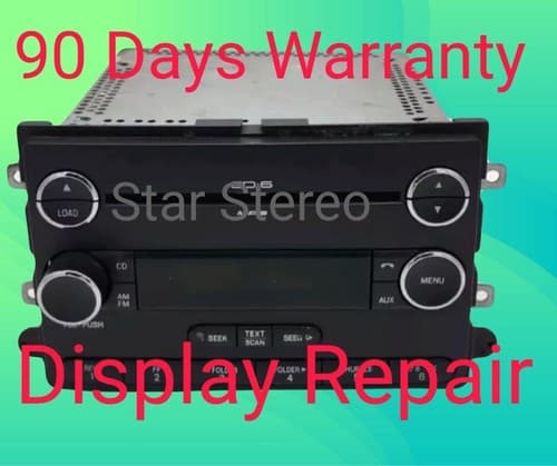 Display Repair Service Only for 2008 Ford F250 F350 Super Duty Radio AMFM 6 Disc - Image 1