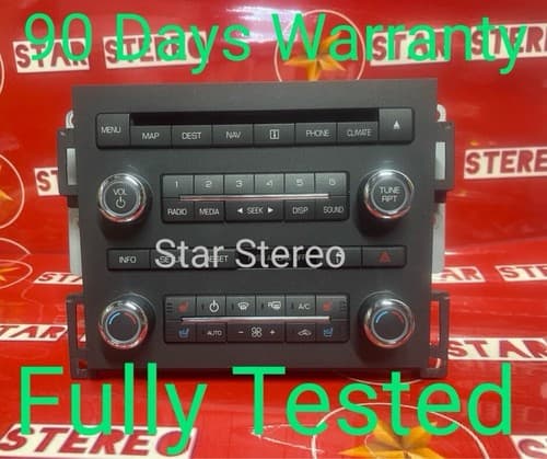 2009-2010 Lincoln Mks Am Fm Cd Player Radio Receiver M3EGV AA5T 19C156AC FO264U - Image 1