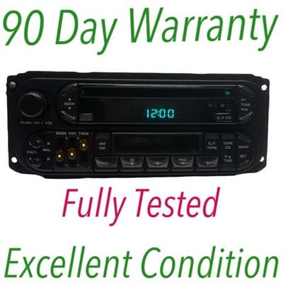 GENUINE DODGE JEEP CHRYSLER | RADIO CD PLAYER & CASSETTE TAPE | RAZ P04858540AH - Image 1