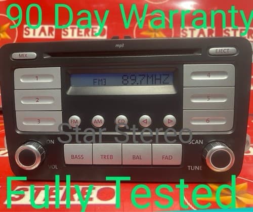 06-09 VOLKSWAGEN JETTA RADIO AM-FM-CD MP3 1K0 035 161 B VW109U