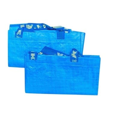 Lot of 2 NWT IKEA FRAKTA Large Blue Shopping Bag (19 gallon; 21¾ x 14½ x 13¾ ) - Image 1
