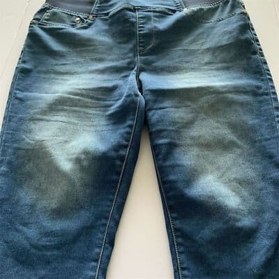 Seven 7 Women's Plus Size 16W Stretch Denim Jeans Shorts Blue - Image 1