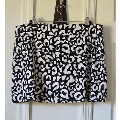 SmashGal Cheetah Leopard Print Mini Skirt Athletic Workout Athleisure Size L - Image 1