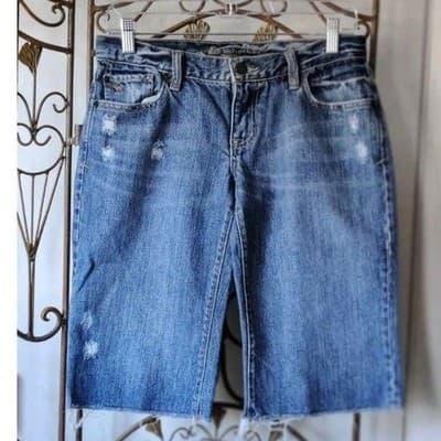 VTG. Abercrombie & Fitch Jean Shorts Womens Size 2 Distressed Shorts - Image 1
