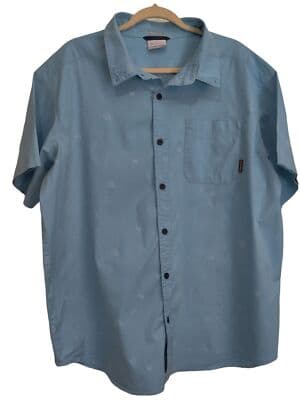 Columbia Men's Vented Fishing Shirt Short Sleeve Blue Size XL - Image 1