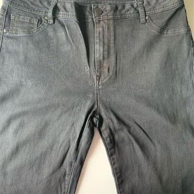 Avenue Denim Women's Petites Bootcut Jeans Black Size 18 Classic 5-Pocket - Image 1