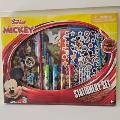 Disney Junior Mickey Mouse Clubhouse Stationery Set 30+ Pieces 708850MCH NEW - Image 1