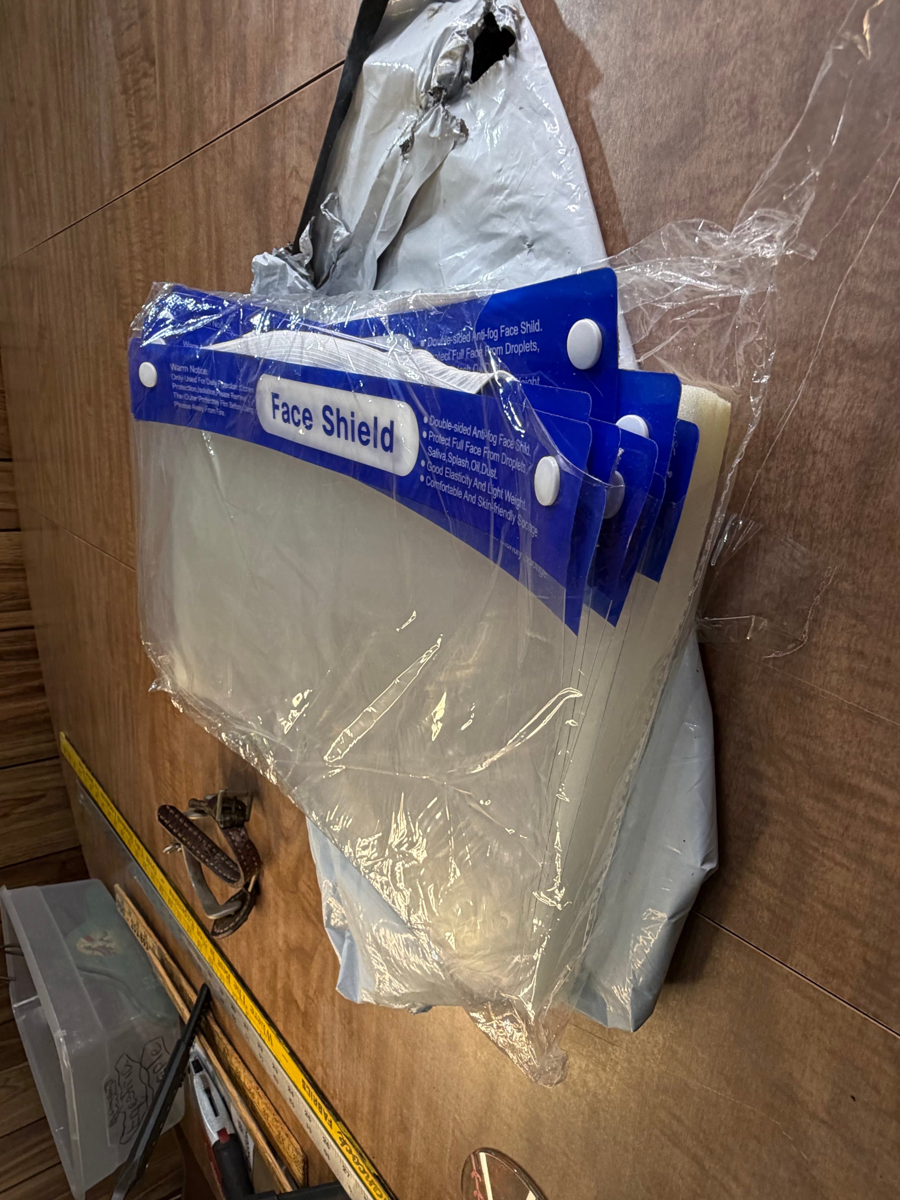 Face Shield 10 Pack Anti-Fog Full Face Protection Safety Shield Clear Visor - Image 1