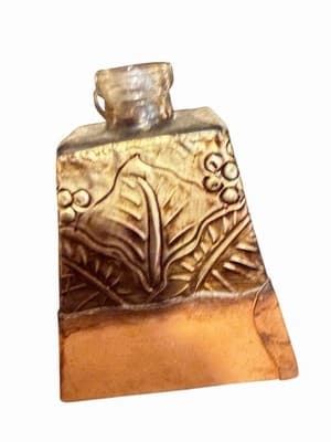 Vintage Mexican Leather Covered Glass Liquor Bottle Hecho en Mexico Stopper - Image 1