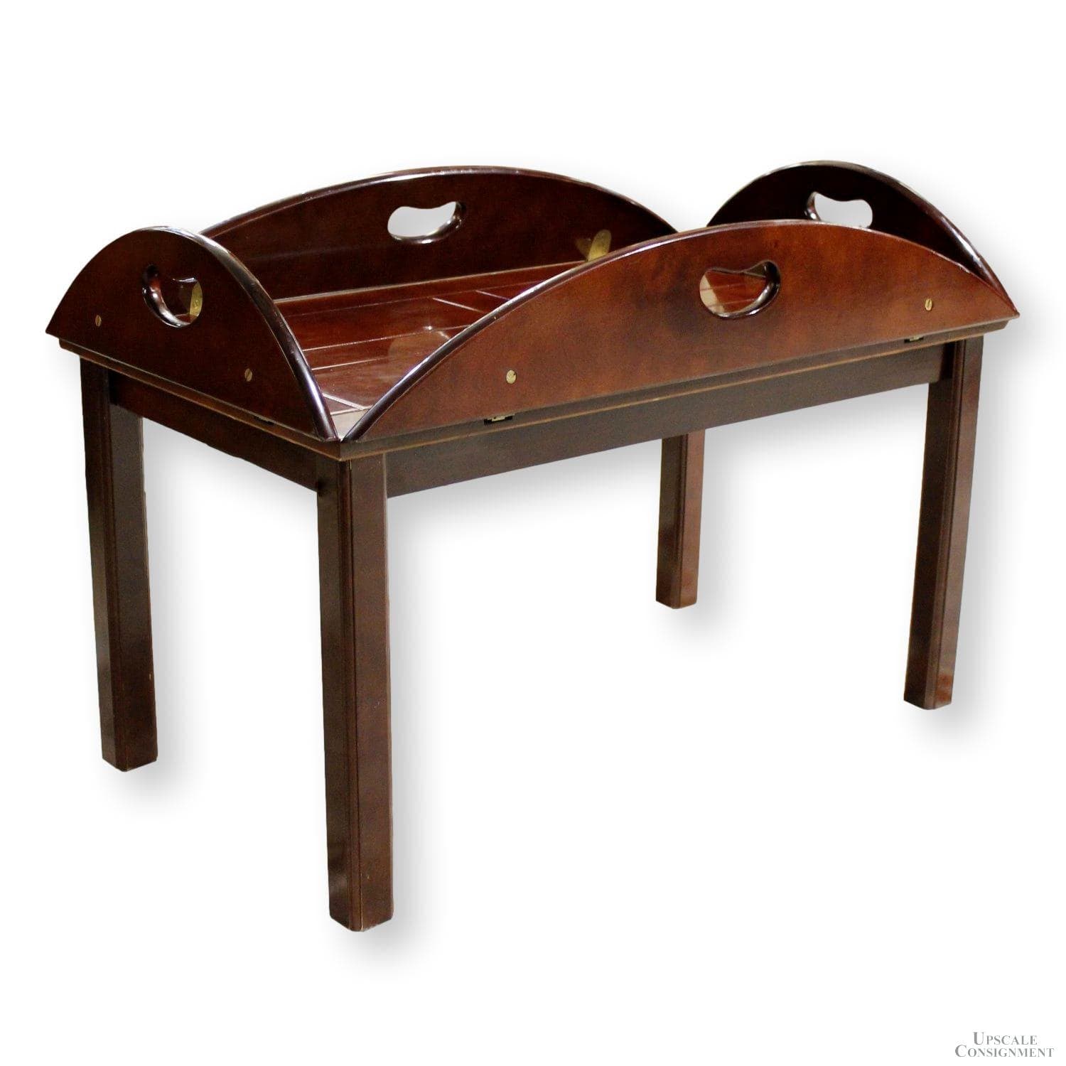 Bombay Co. Butler's Tray Table - Mahogany Finish - Image 1