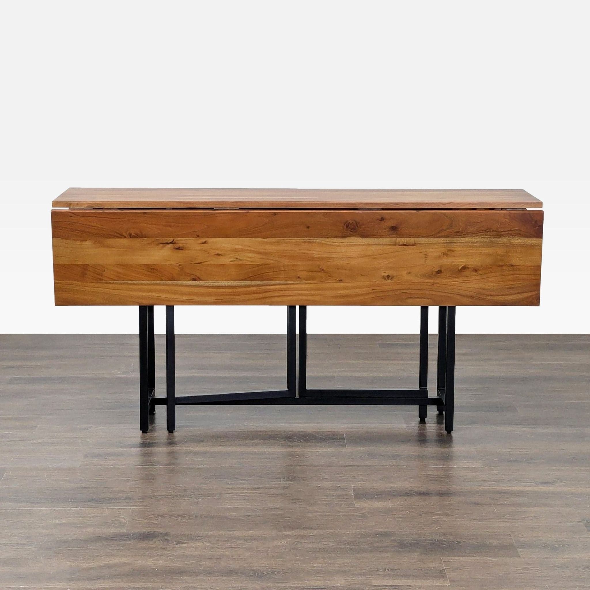 Crate & Barrel Origami Drop Leaf Dining Table - Image 1