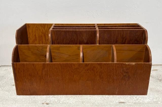 Handmade Wooden Desk Organizer - Image 1