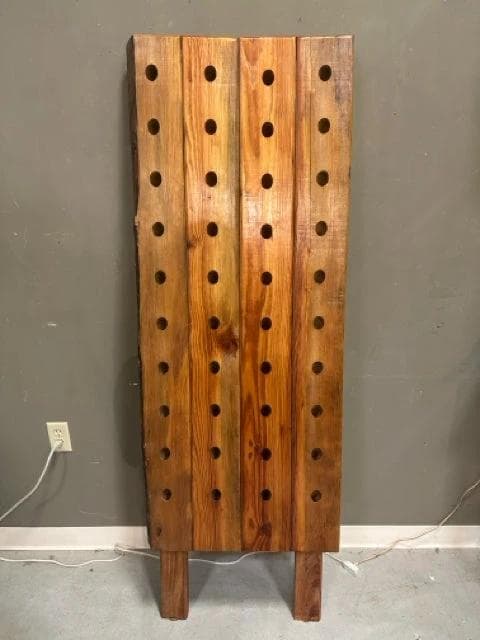 Reclaimed Wood Wine Rack - Image 1