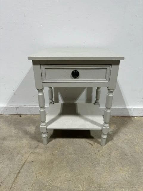 Dove Grey 1 Drawer End Table - Image 1