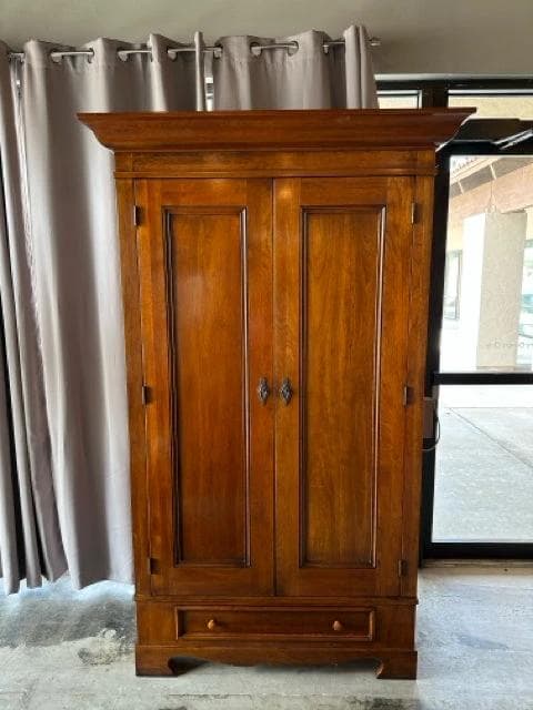 Hickory Chair 2 Door 3 Drawer Wooden Armoire - Image 1