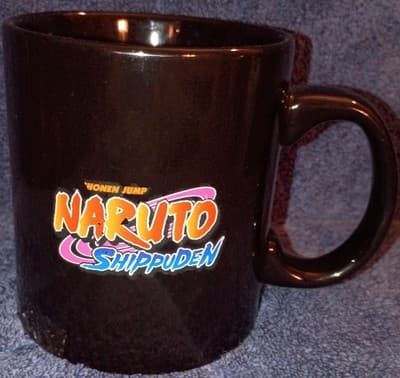 Just Funky Naruto Shippuden Black Ceramic Coffee Mug 14 fl oz Naruto Uzumaki - Image 1