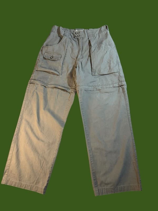 Vintage Cabela's 100% Cotton Convertible Cargo Pants Shorts Men's Size 34 - Image 1