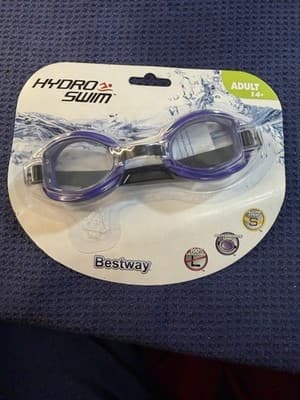 Bestway Hydro-Swim Deep Marine Adult Swimming Goggles Purple UV Polycarbonate NW - Image 1