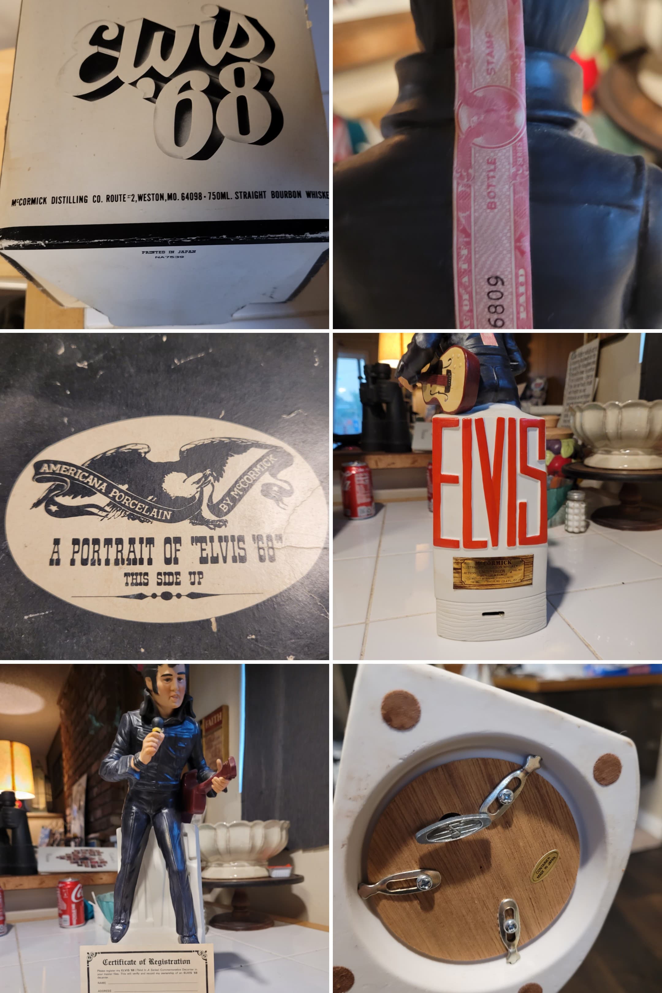 "ELVIS '68' Whiskey (Still Sealed) + Music Box Collectable - Image 1