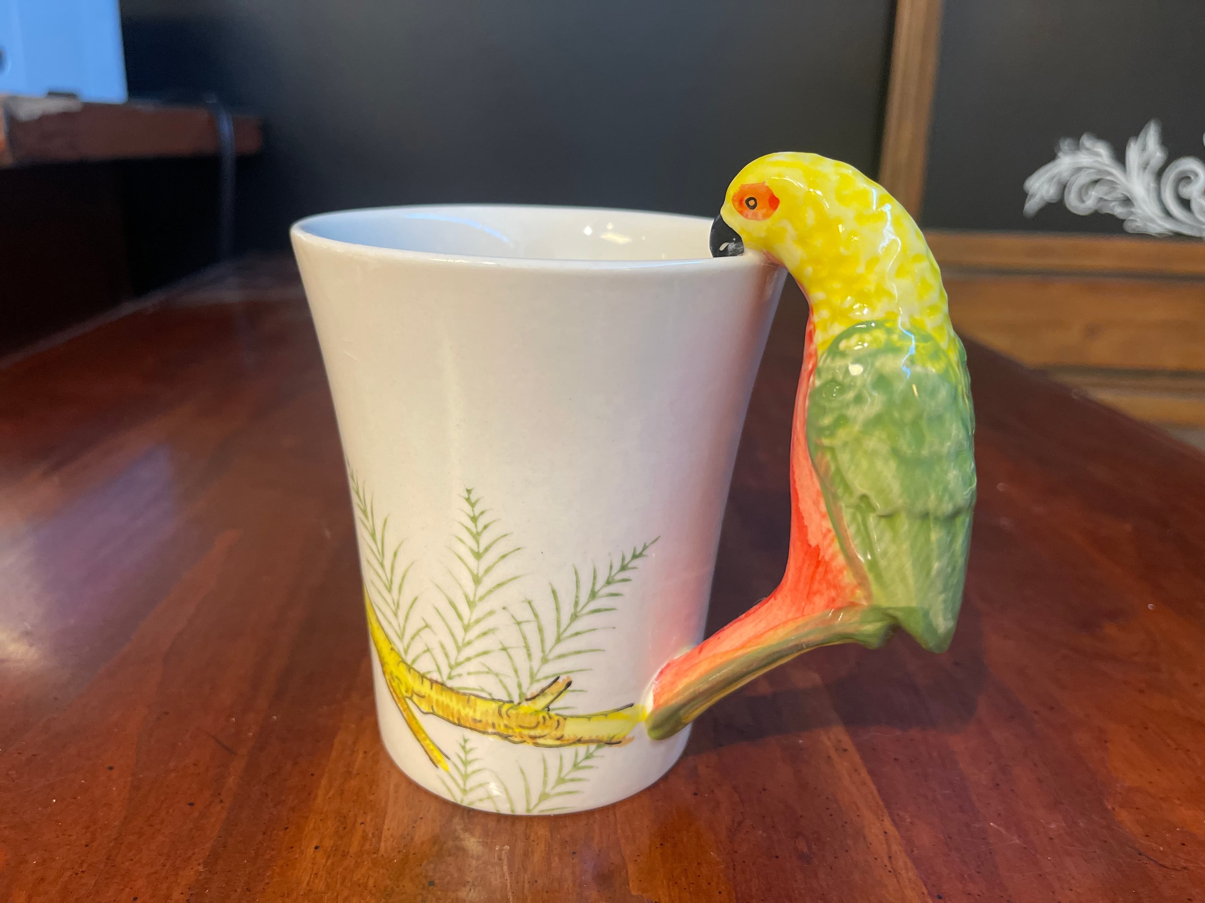 Parrot Handle Mug