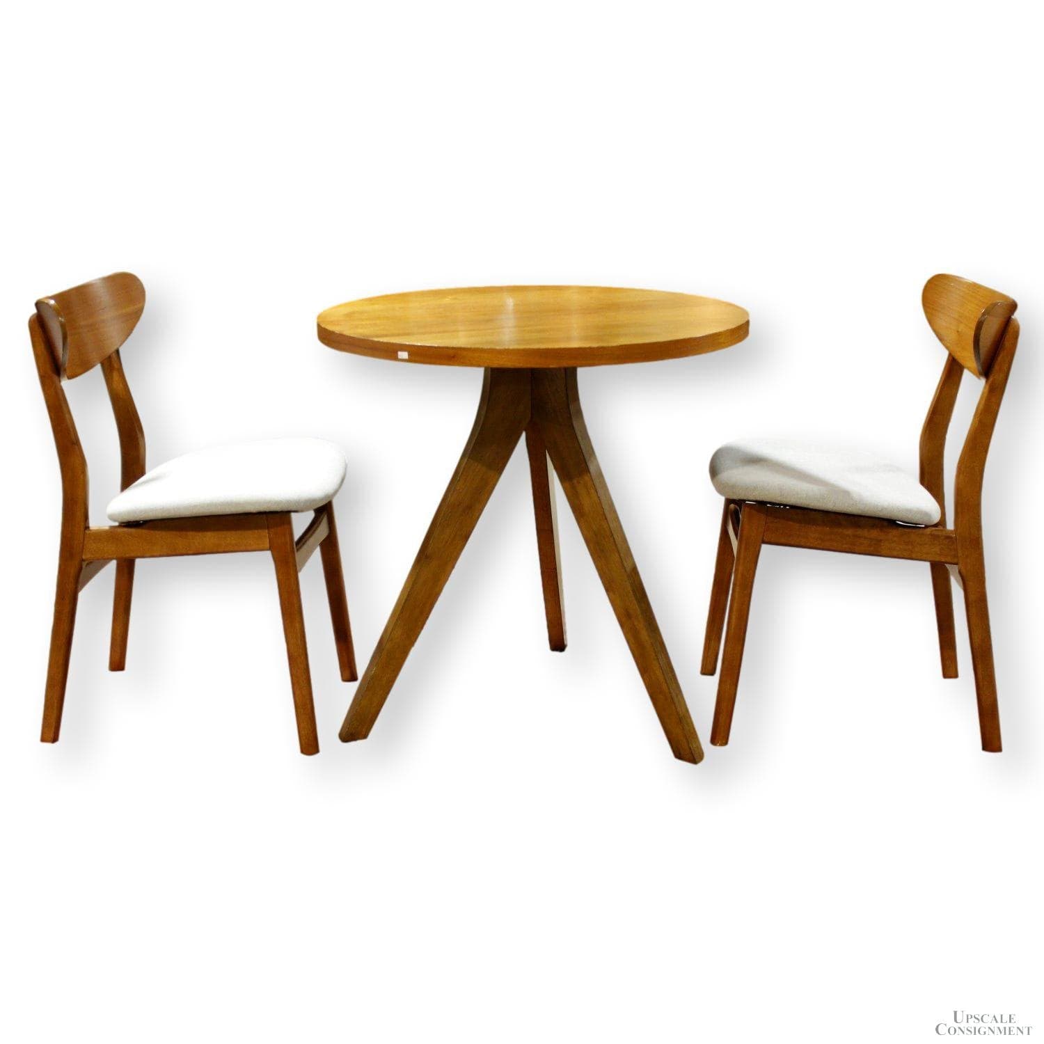 West Elm Round Dinette Table w/2 Chairs - Image 1