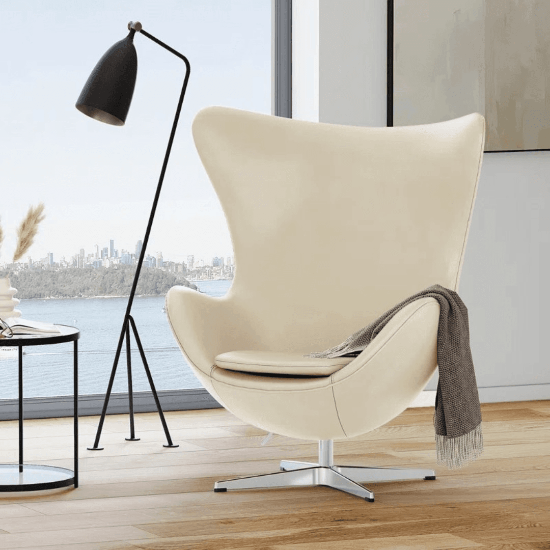 Orren Ellis Finola Top Grain Leather Accent Chair - Image 1