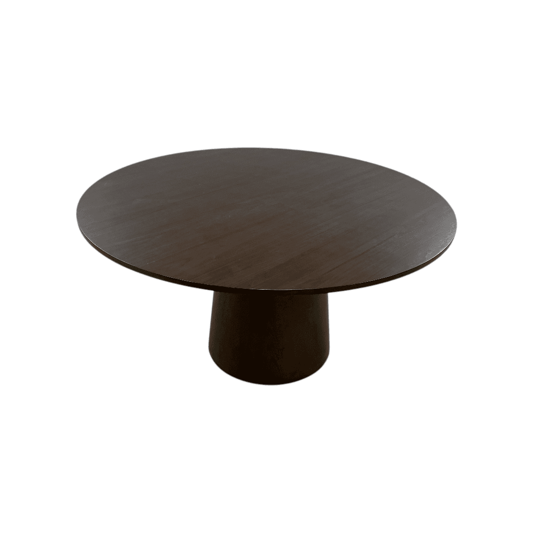 Wade Logan Boudot Round Solid Wood Base Dining Table - Image 1