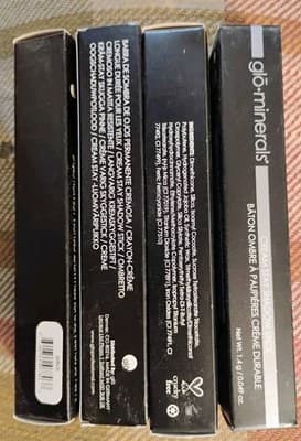 4X glo Minerals Cream Stay Shadow Sticks-Pitch-1. 4g/0.049oz ea. - Image 1