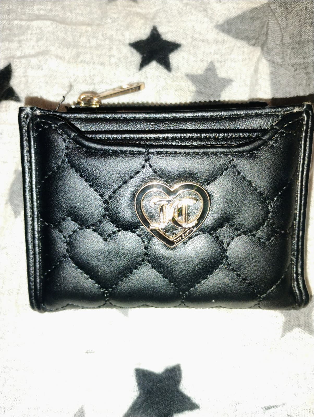 Juicy Couture heart quilted wallet - Image 1