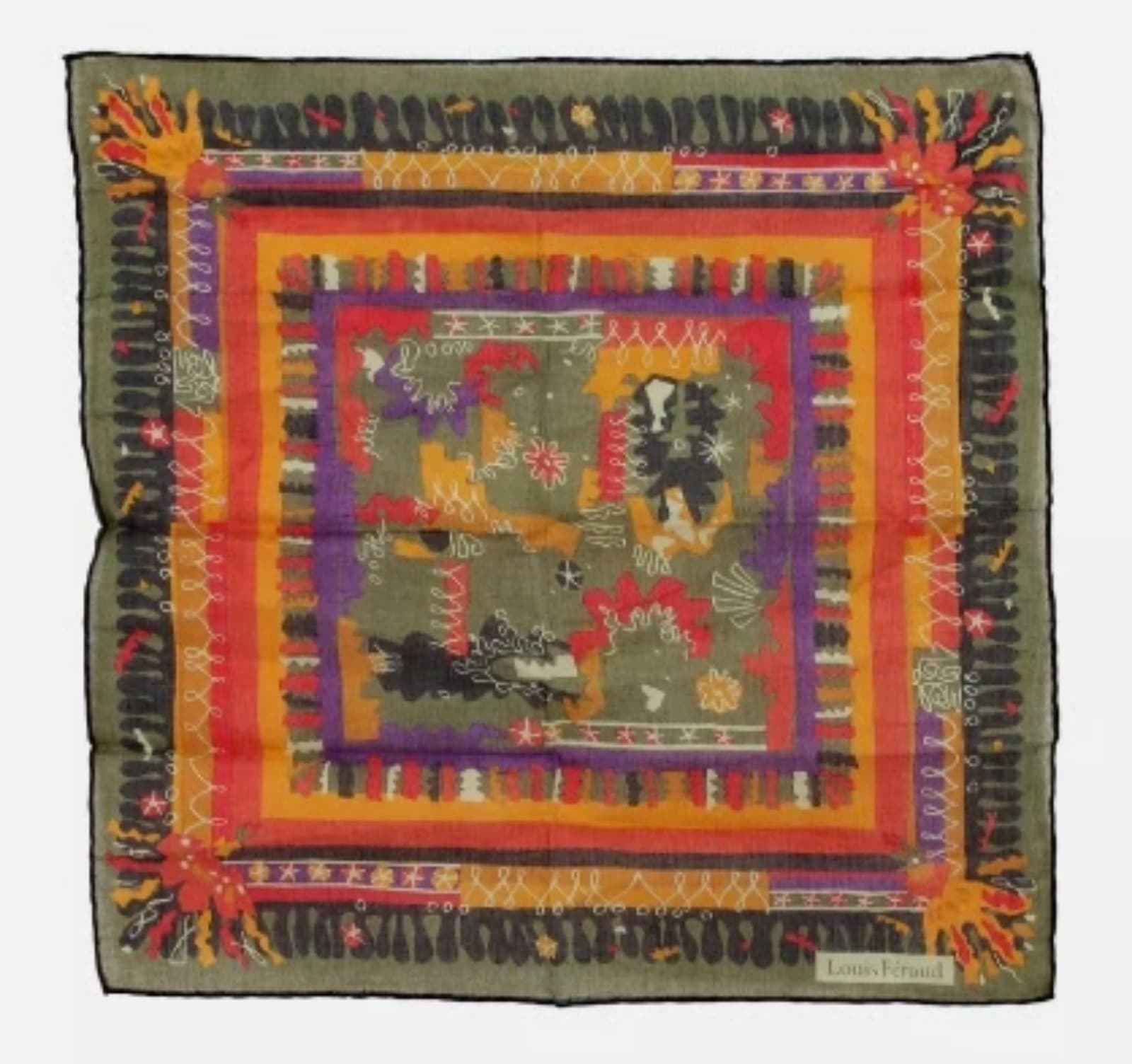 Vintage Louis Feraud handkerchief - Image 1