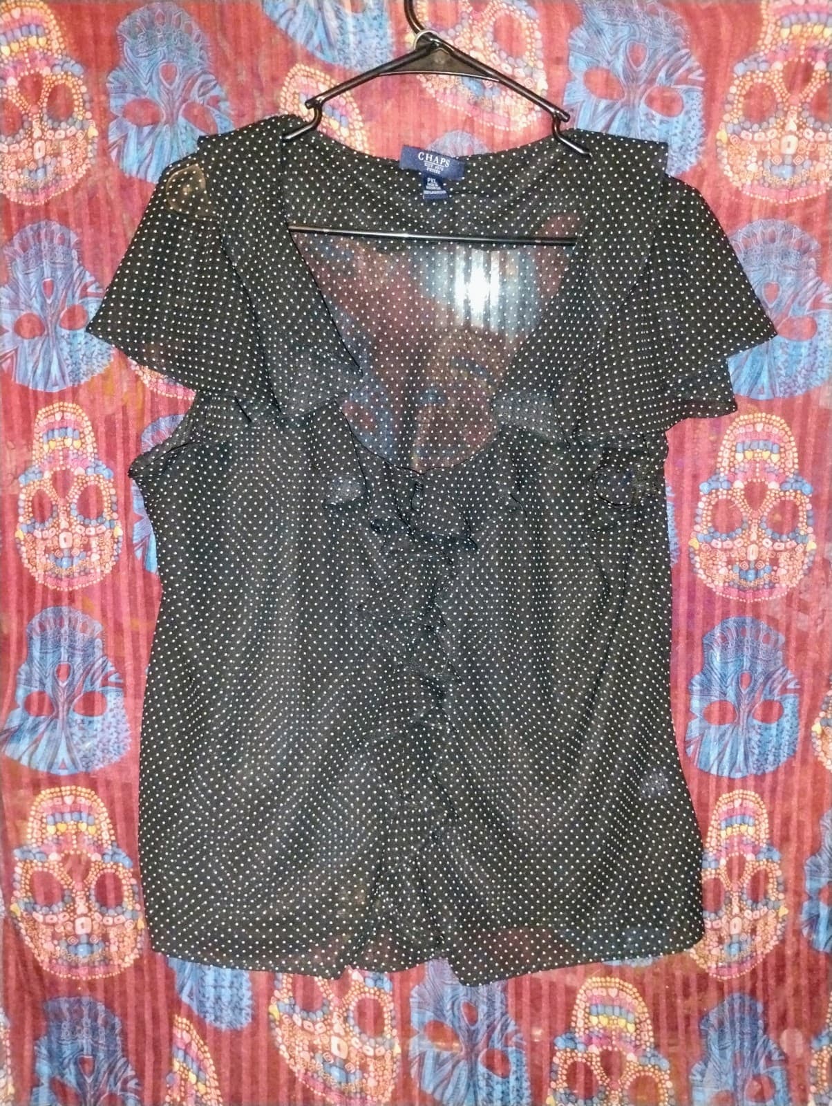 Blouse, skirt by Chaps with slip. - Image 1