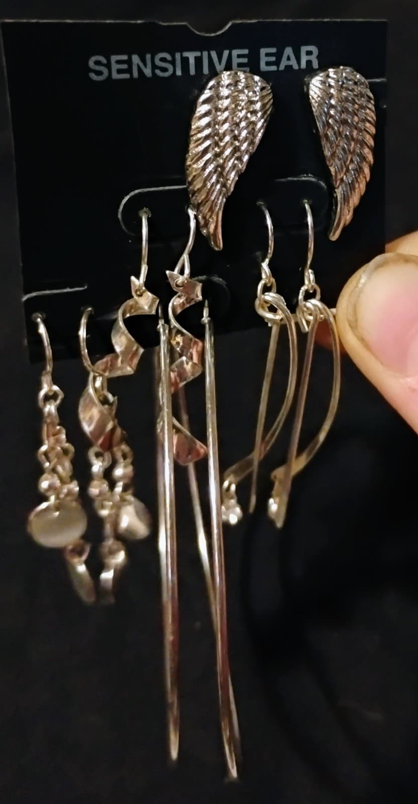 5 pairs of silver-toned Earrings - Image 1