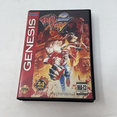 Fatal Fury 2 for Sega Genesis In Case - Image 1